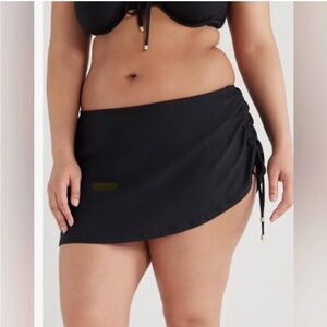 Time & Tru Women’s Skirtini Swim Bottoms
3X Black Side Drawstrings Bathing suit